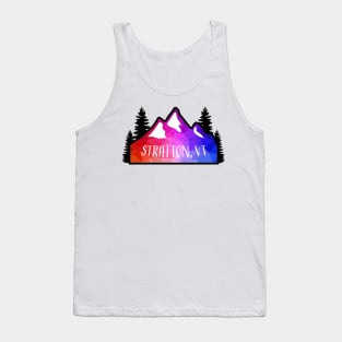 Geometric Colorful Mountain Stratton, Vermont Tank Top